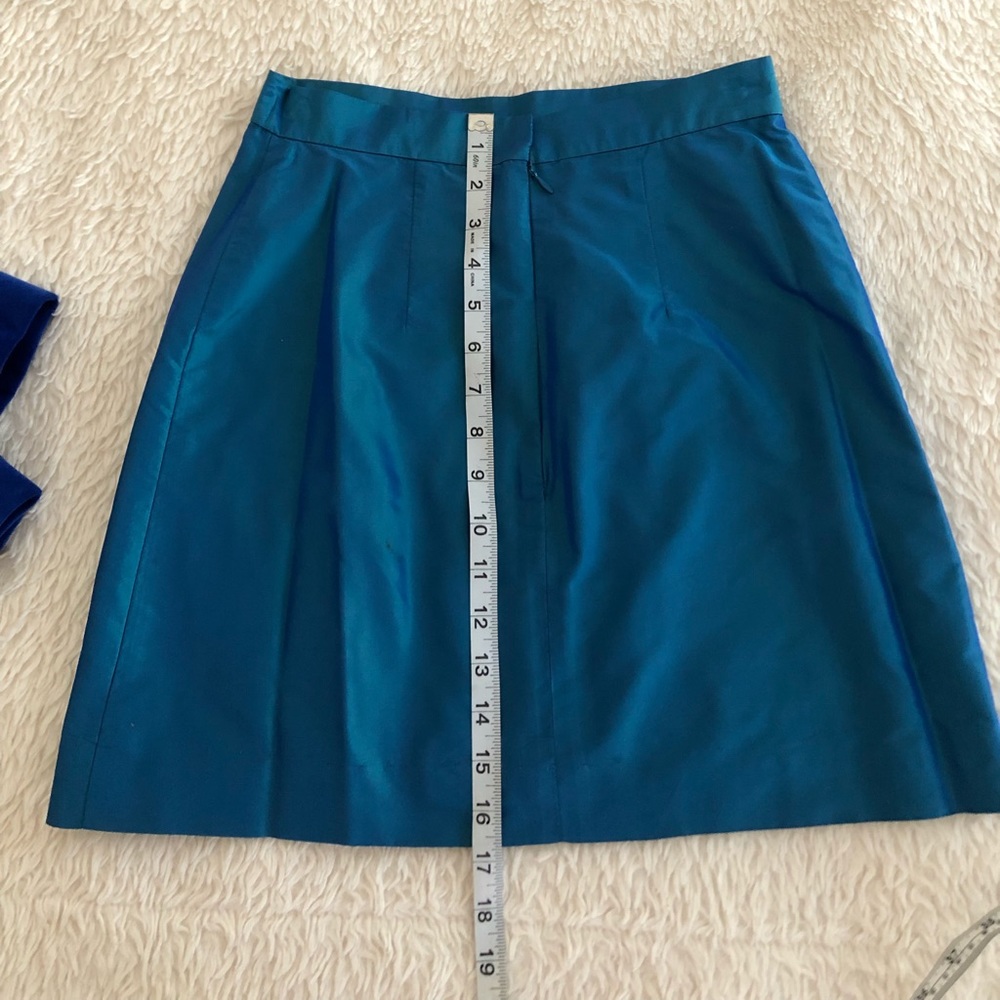 Cynthia Rowley Sz 4, cocktail skirt iridescent blue, lined
